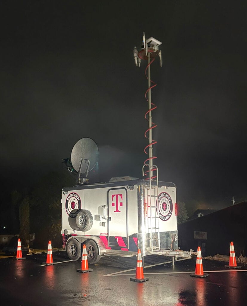 A mobile365 SatCOLT provides connectivity at the Cherokee County Emergency Operations Center in Murphy, NC.